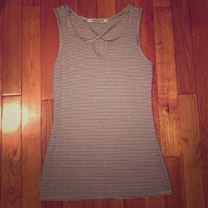 Black and white dress top